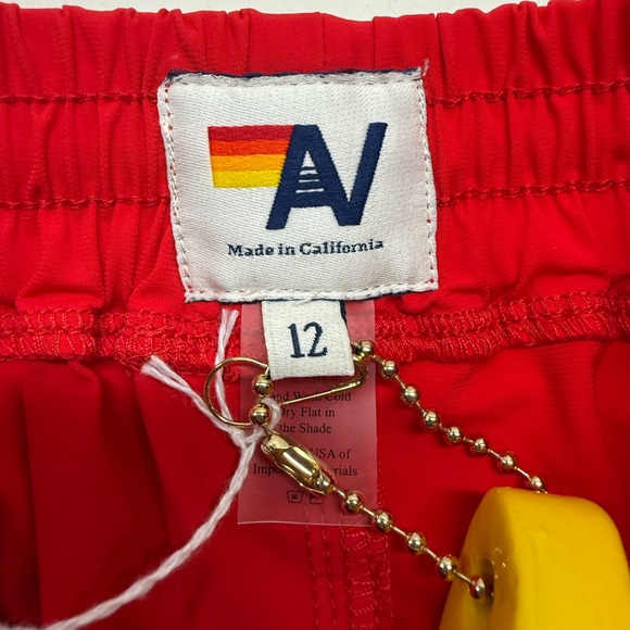 🔥NWT -AVIATOR NATION KIDS FLEX BOARD SHORTS - RED - Picture 8 of 11